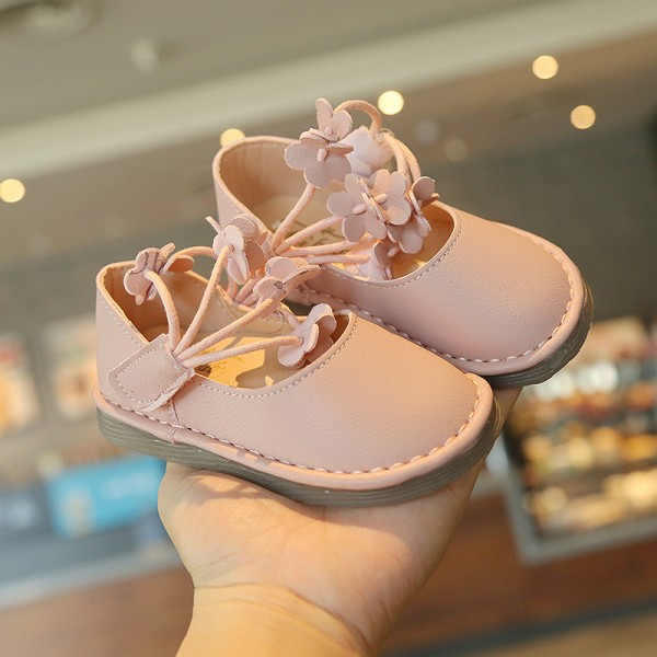 2021 new children's spring single shoes Korean baby fashion shoes casual shoes little girl soft sole princess shoes
