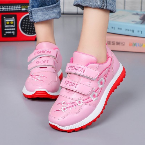 Spot autumn 2020 neutral artificial leather cute children's sports shoes Velcro waterproof children's shoes origin source