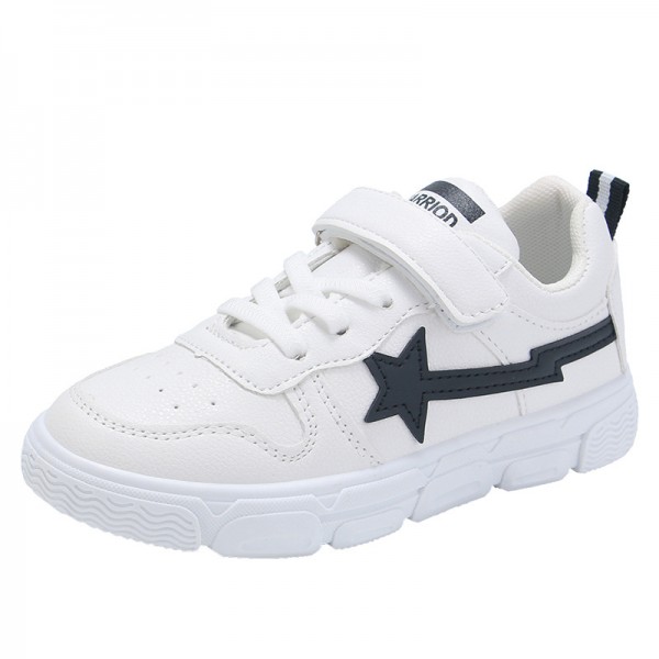 Zhenyi autumn 2020 neutral artificial leather leisure children's sports shoes Velcro light children's shoes