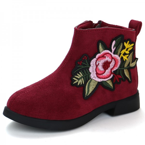 Foreign trade children's boots autumn and winter 2019 new children's boots cartoon girl's low tube single boots