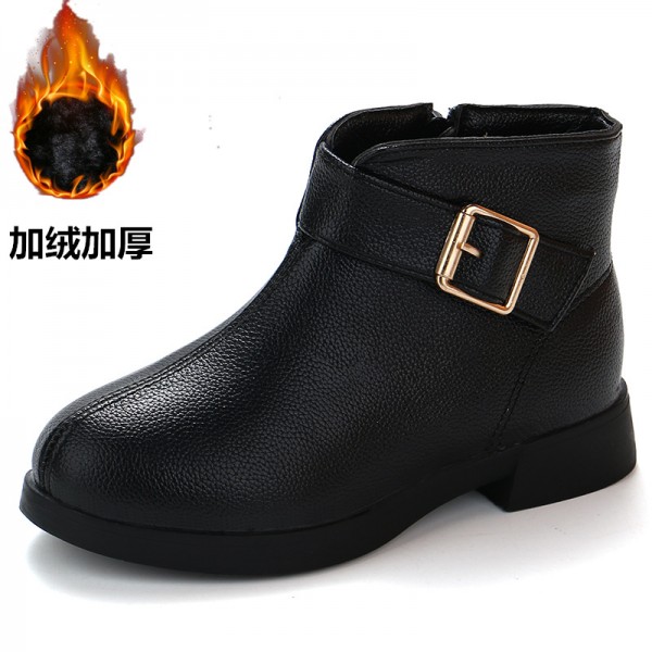 Girls' short boots foreign trade children's shoes autumn and winter 2018 new children's single boots Korean fashion