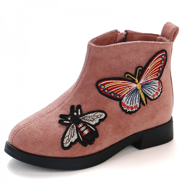 Foreign trade children's boots autumn and winter 2019 new children's boots cartoon girl's low tube single boots