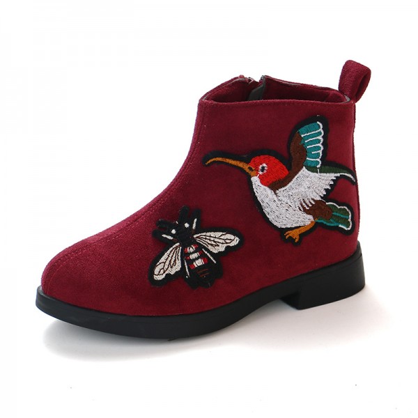 Foreign trade children's shoes autumn and winter 2019 new children's single boots Korean fashion girl's short boots
