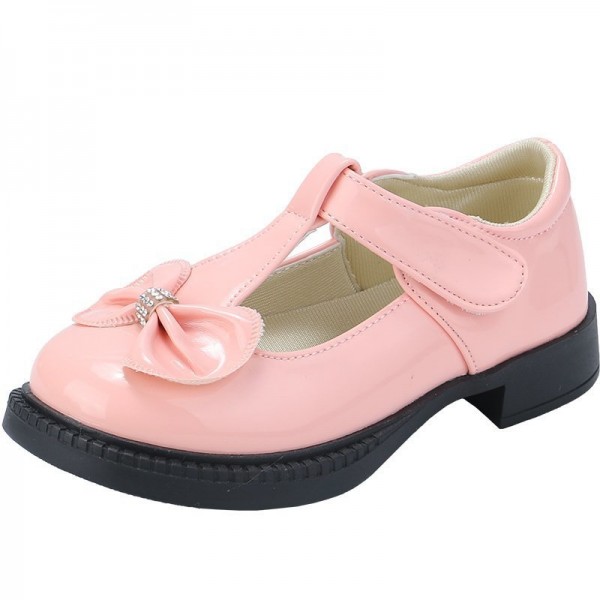 Zhenyi autumn 2020 women's super fiber leather student shoes children's shoes Velcro breathable children's shoes manufacturers wholesale