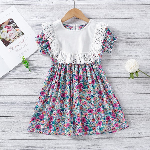 EW foreign trade children's Dress Girls' 2021 summ...