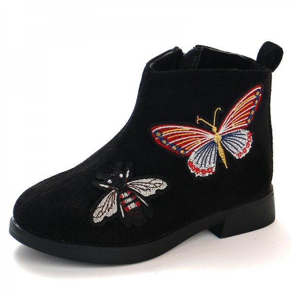 Foreign trade children's boots autumn and winter 2019 new children's boots cartoon girl's low tube single boots