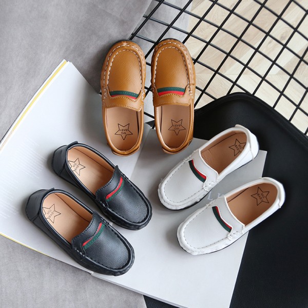 2021 new girls' one foot cloth shoes children spring and autumn summer bean shoes Korean Board Shoes Boys' baby casual shoes