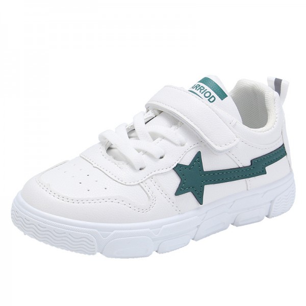 Zhenyi autumn 2020 neutral artificial leather leisure children's sports shoes Velcro light children's shoes