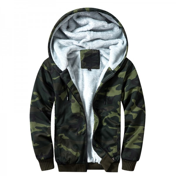 Amazon autumn and winter new men's camouflage sports sweater men's fashion European and American sweater hooded casual men's sweater