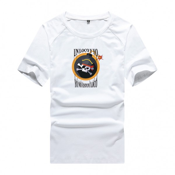 DIY custom summer men's T-shirt custom short sleeve T-shirt sports men's printing to map custom factory wholesale