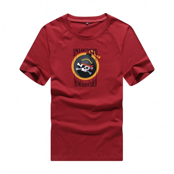 DIY custom summer men's T-shirt custom short sleeve T-shirt sports men's printing to map custom factory wholesale