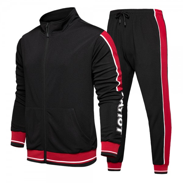 2021 new sportswear men's spring autumn color cont...