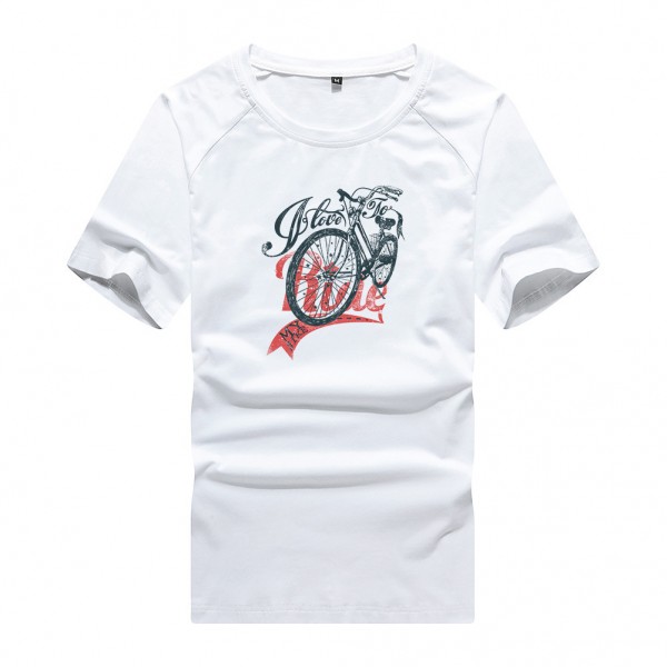 DIY custom summer men's T-shirt custom short sleeve T-shirt sports men's printing to map custom factory wholesale