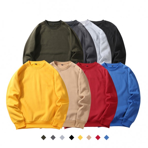 Large size men's printed custom round neck autumn ...