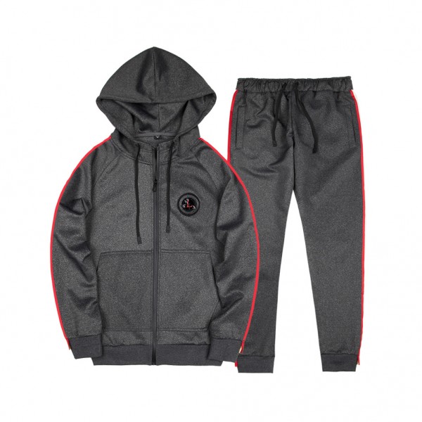 Amazon wish spring and autumn men's casual suit new trend hooded sweater suit outdoor sports