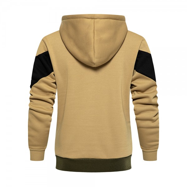 Autumn and winter 2021 Amazon new men's cardigan Color Matching fashion sweater men's and women's Leisure Sports Top