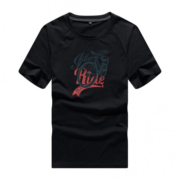 DIY custom summer men's T-shirt custom short sleeve T-shirt sports men's printing to map custom factory wholesale