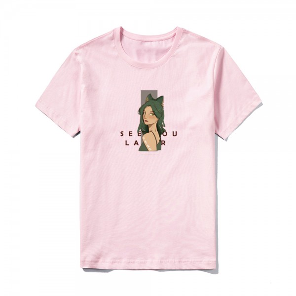 2021 summer Amazon logo custom short sleeve top la...