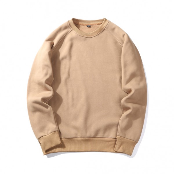 2021 spring and autumn new men's sweater loose color contrast stitching fashion brand top European, American and Japanese round neck men's sweater