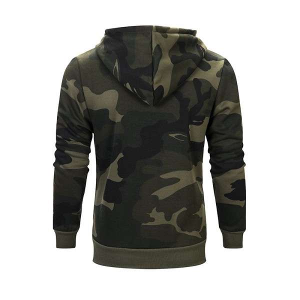 Haoteng clothing 2021 spring and autumn new sweater men's Hoodie men's camouflage plus Plush sweater casual size