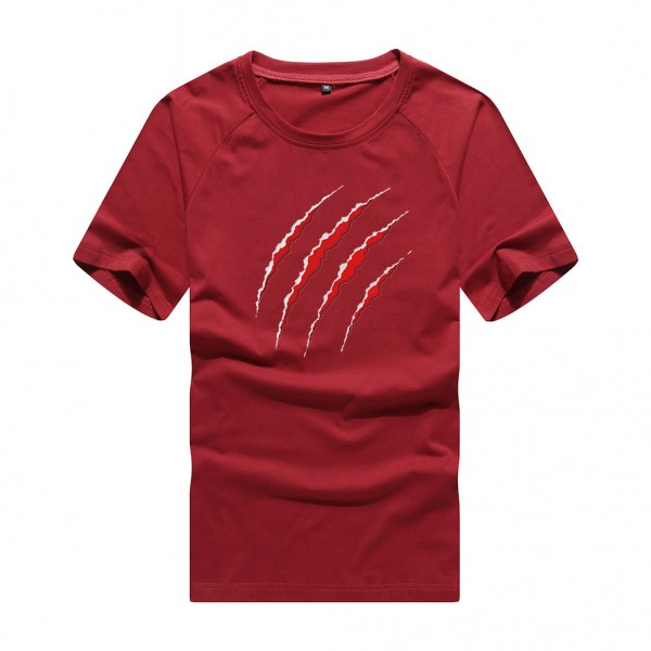 DIY custom summer men's T-shirt custom short sleeve T-shirt sports men's printing to map custom factory wholesale