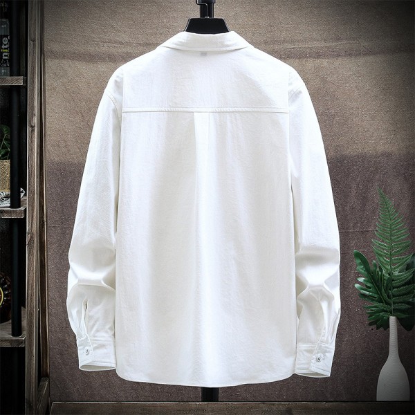 2021 autumn long sleeve shirt men's Korean fashion handsome Komatsu Hara suzerain versatile dress shirt men