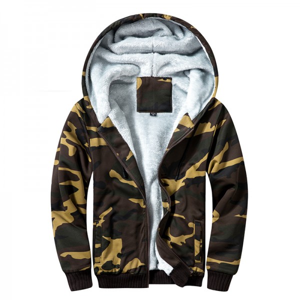 Amazon autumn and winter new men's camouflage sports sweater men's fashion European and American sweater hooded casual men's sweater