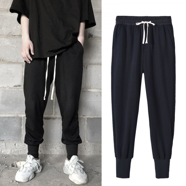 Men's sports pants European and American high stre...