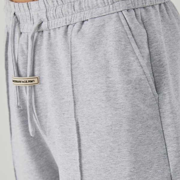 Yizhi men's urban grey sports casual pants men's 2021 summer new thin waistband knitted shorts