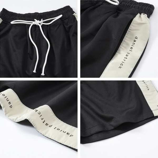 2020 summer new men's high street ins trend Capris Bieber same letter print hip hop drawstring shorts