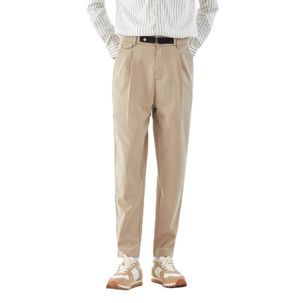 New men's Khaki business casual pants in spring 2021
