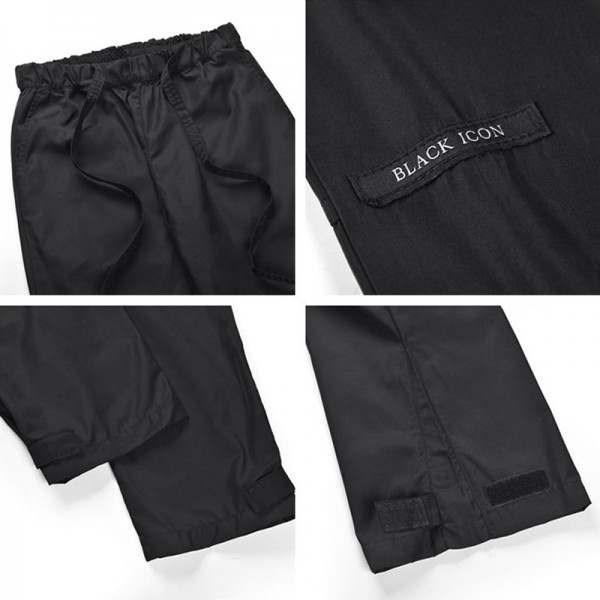 Fog style new Velcro ribbon Jerry daddy sports pants high street loose straight casual pants men's fashion
