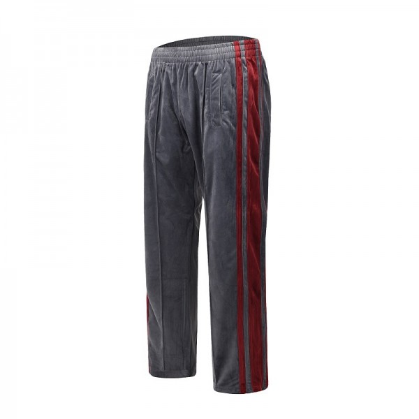 Autumn and winter 2020 new style Meichao Gaojie net red stripe loose suede retro pants, bodyguard pants, versatile casual pants for men