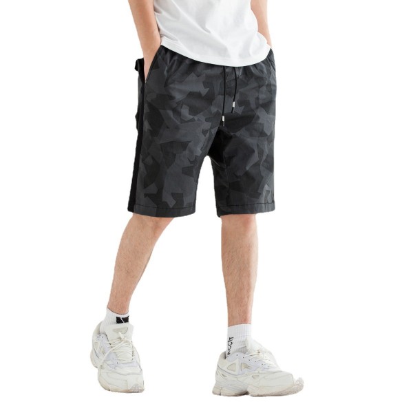 Yizhi men's fashion brand men's work casual pants 2021 summer new urban trend handsome camouflage shorts for men