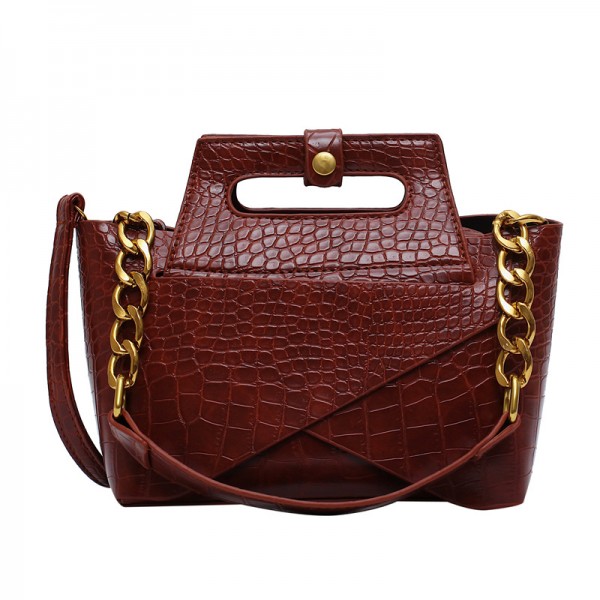 Cross border supply small bag women's bag new 2020 port fashion crocodile custom Single Shoulder Messenger Handbag