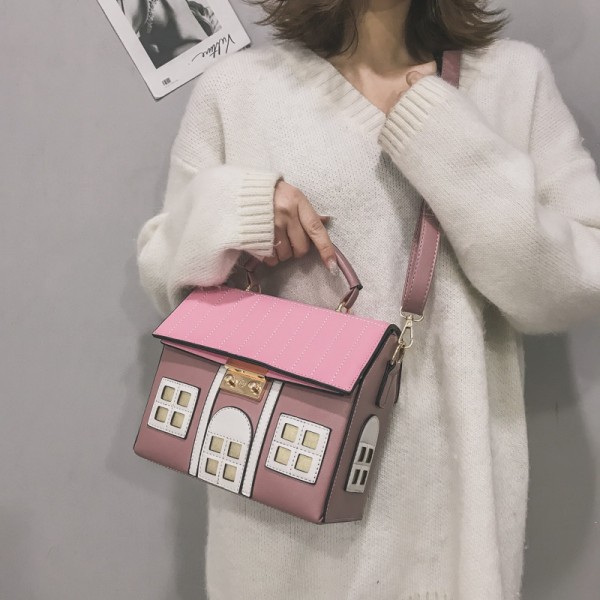 Personality small bag women 2020 new fashion Korean version messenger bag cute one shoulder girl house funny bag