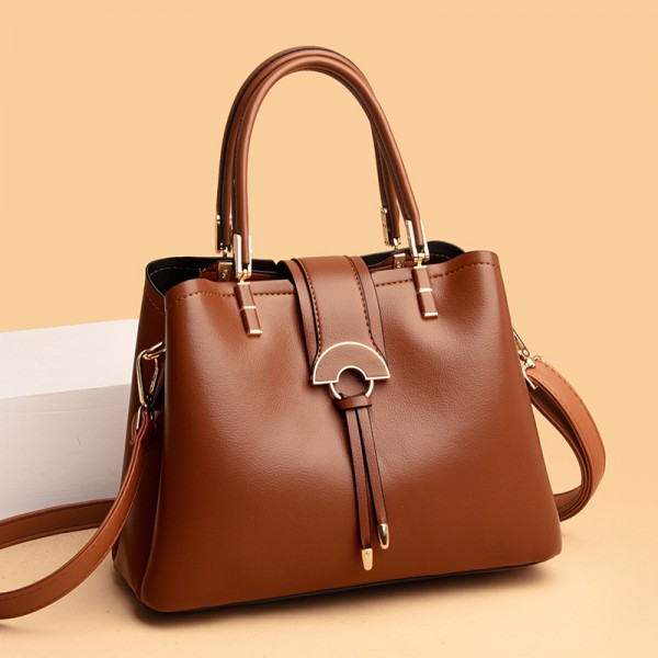 Aofanxi women's bag 2021 new women's bag simple and elegant handbag mother's bag fashion one shoulder bag