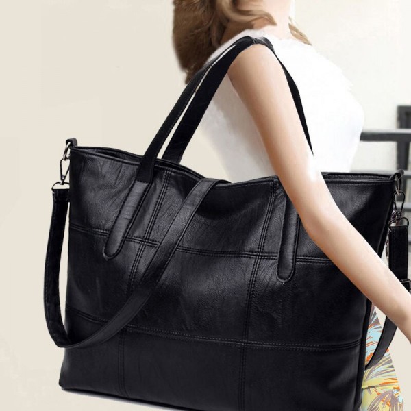New large bag women's single shoulder bag simple f...