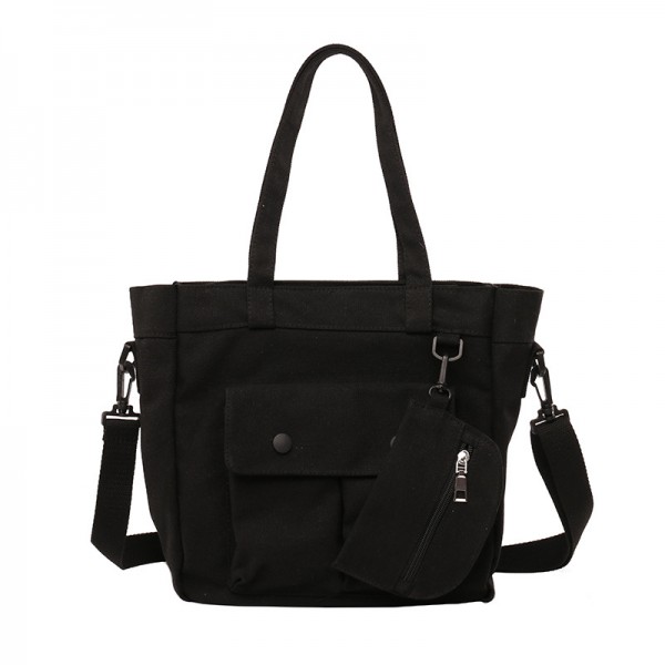 2021 new Korean canvas bag original home ulzzang Japanese women's bag single shoulder Canvas Messenger Bag Large Capacity