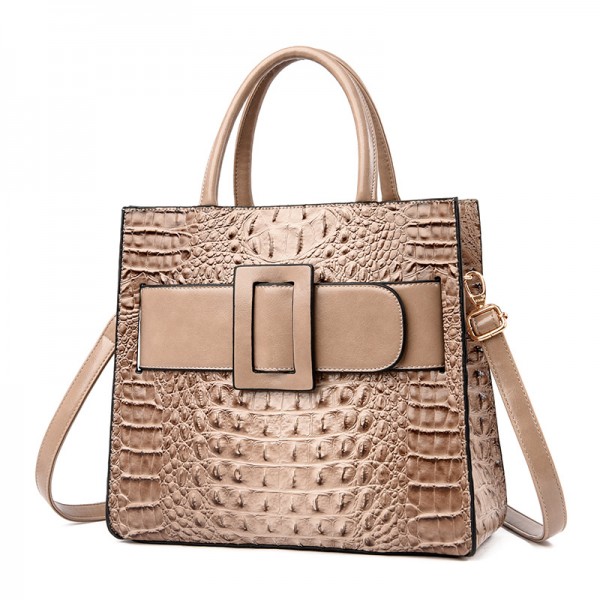 Cross border women's bag crocodile fashion handbag 2021 new high-end retro women's bag single shoulder Crossbody Bag