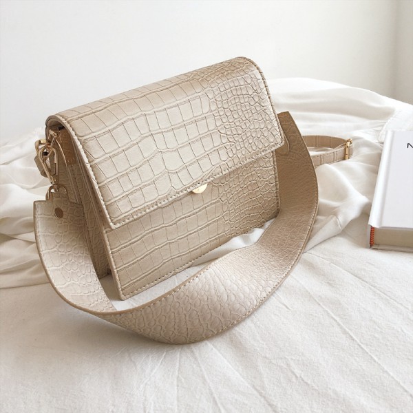 Cross border women's bag 2020 new European and American stone pattern women's small square bag handbag Pu one shoulder slanting women's bag