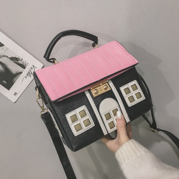 Personality small bag women 2020 new fashion Korean version messenger bag cute one shoulder girl house funny bag