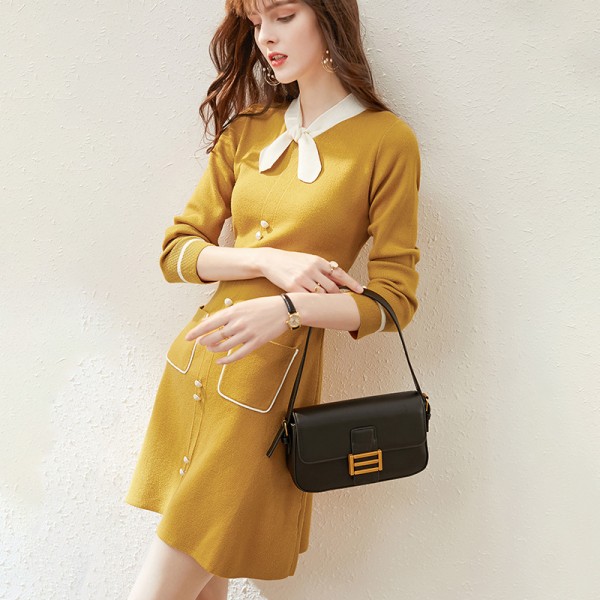 1937202-2021 spring new French contrast led knitte...