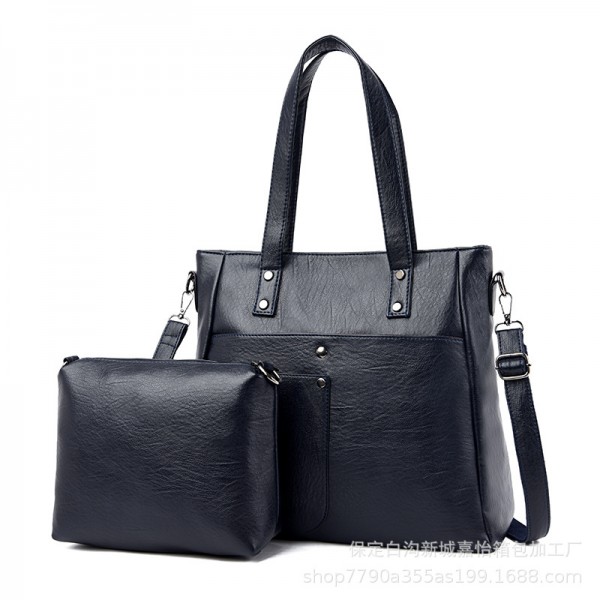 Manufacturers wholesale new mother and son bags, fashion single shoulder bag, large capacity women's tote bag, crossbar bag