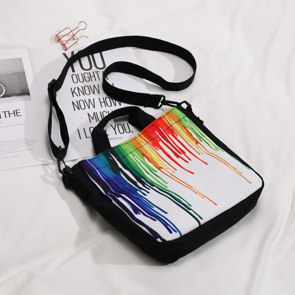 2021 new Korean Canvas Shoulder Bag splash proof printing Tote Bag high capacity student class bag