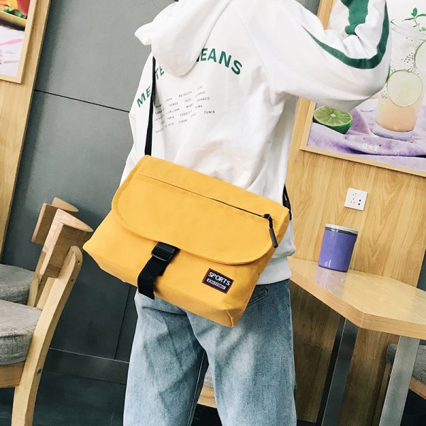 2020 New Single Shoulder Messenger Bag customized men's Canvas Messenger Bag leisure backpack sports college students schoolbag wholesale