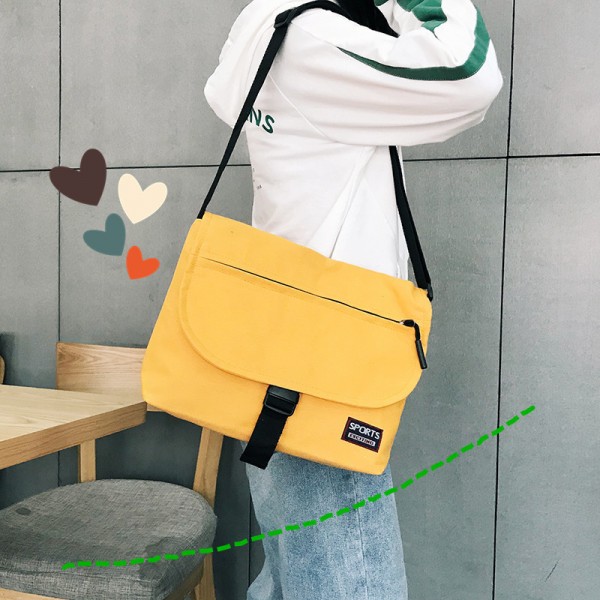 2020 New Single Shoulder Messenger Bag customized men's Canvas Messenger Bag leisure backpack sports college students schoolbag wholesale