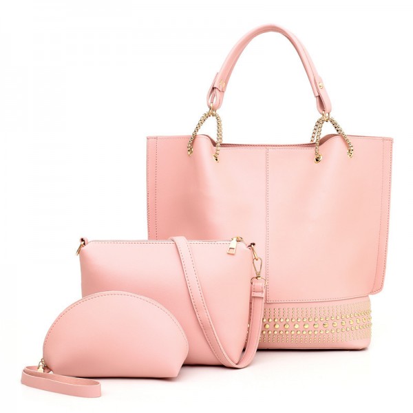 New bag in winter 2020, three piece set of high capacity Pu Single Shoulder Messenger Bag