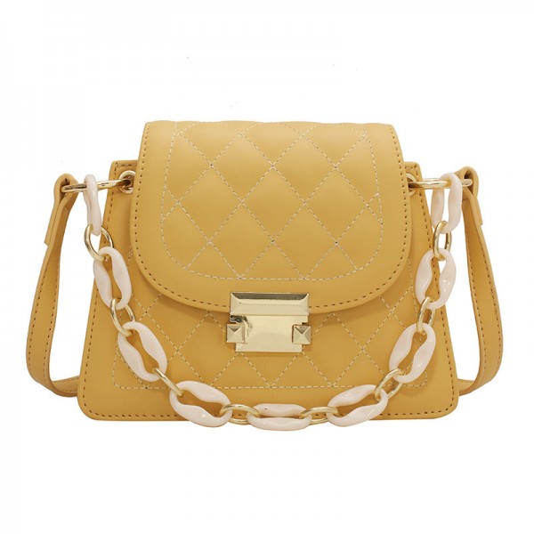 Summer French design bag female 2021 new fashion chain messenger bag summer solid small square bag