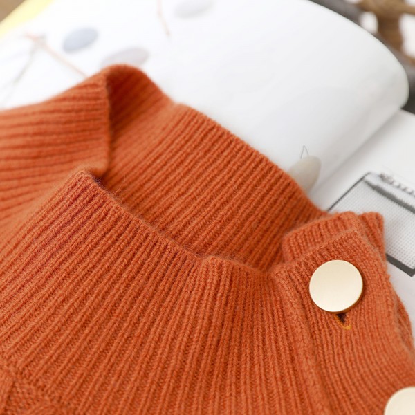 1937209-2021 autumn and winter new French retro easy to match wool rabbit hair loose casual knitting warm top 
